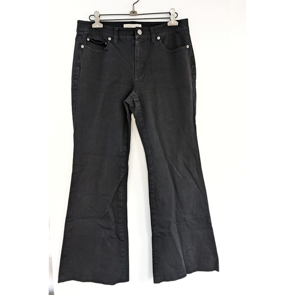 Michael Kors Flare Black Pants In Size 8 - Picture 1 of 7